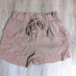 Drapey Paper Bag Shorts